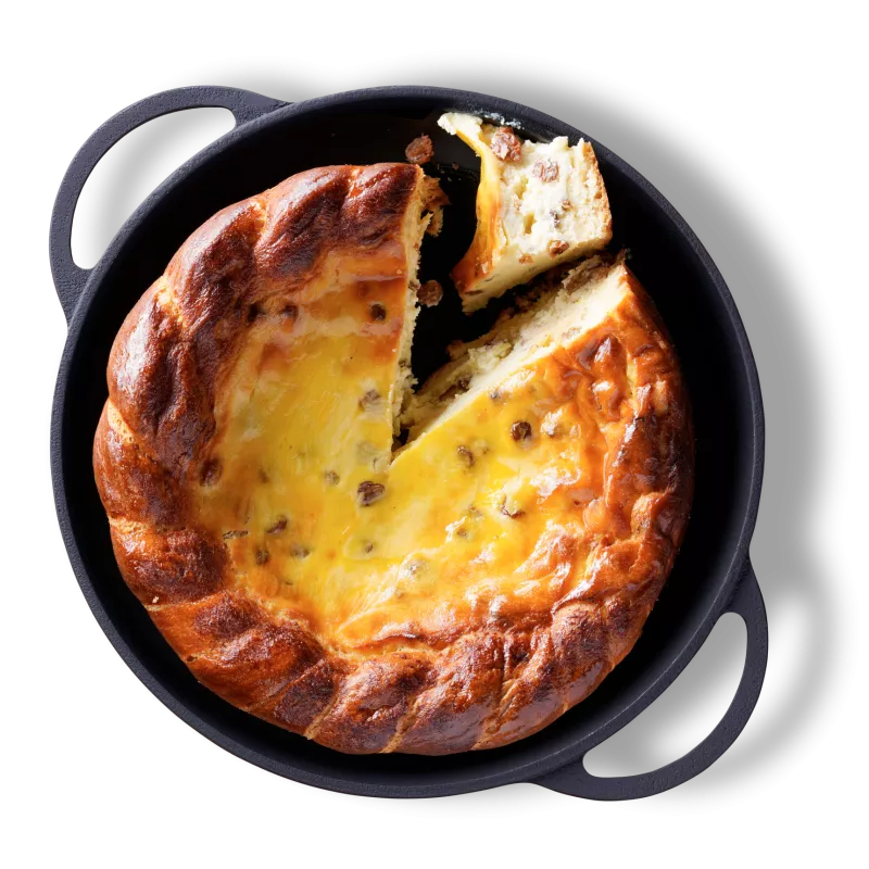 Masa de Paste Pasca cu branza dulce si stafide - 1