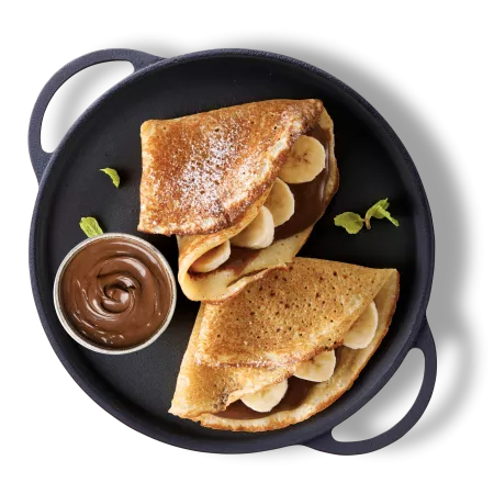 Clatite cu ciocolata si banane