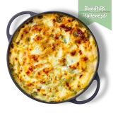 Paste gratinate cu pui și ciuperci