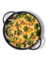 Broccoli gratinat cu ciuperci și sos alb