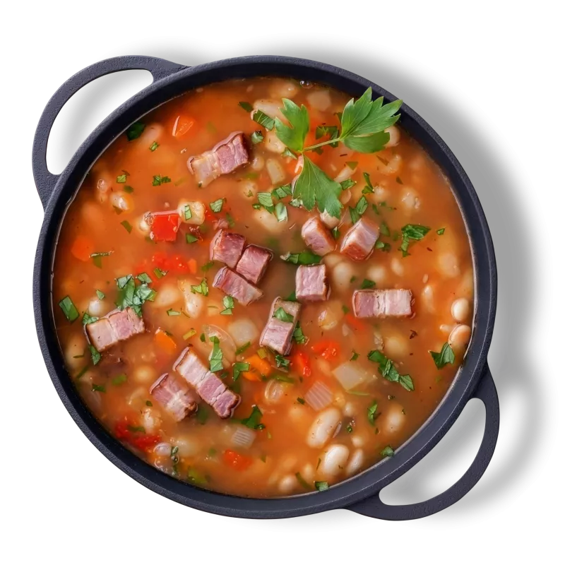 Ciorbă de fasole cu afumatura - comandă cu livrare la domiciliu