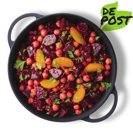 Salată cu sfeclă roșie și năut