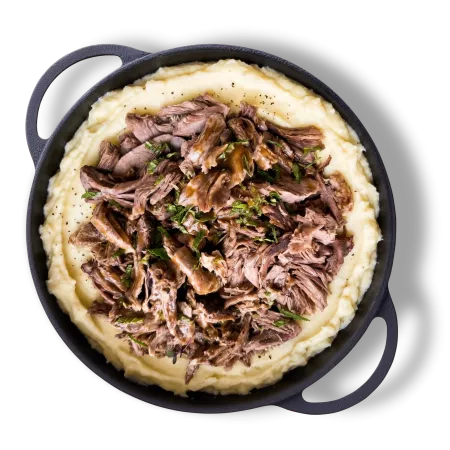 Friptura de miel pe pat de piure