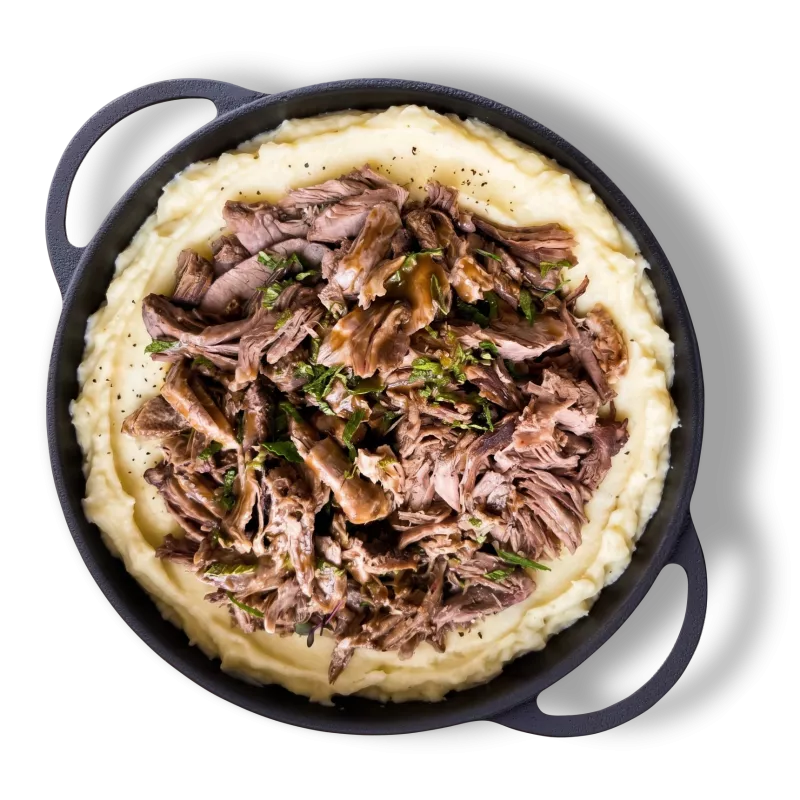 Friptura de miel pe pat de piure