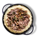 Friptura de miel pe pat de piure