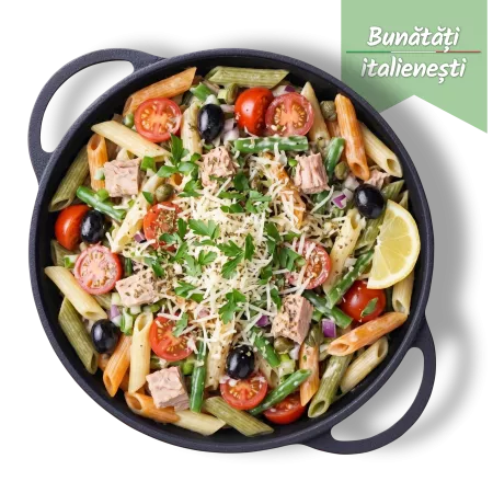 Salată de paste cu ton și sos Caesar