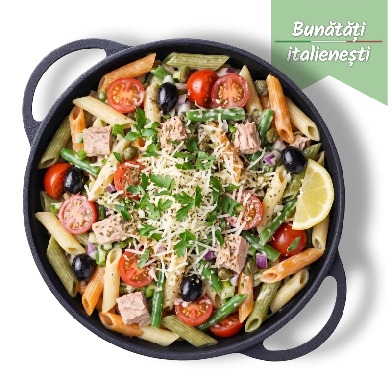 Salată de paste cu ton și sos Caesar