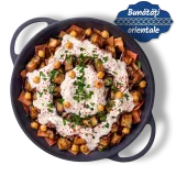 Fatteh cu năut și vinete
